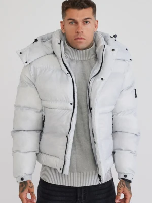 SikSilk Męska Szara Kurtka Puchowa