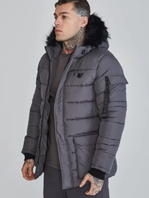 SikSilk Męska Szara Parka