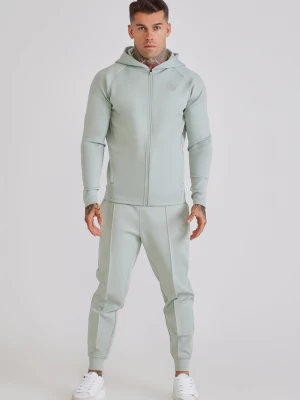 SikSilk Męska Zielona Bluza z Kapturem i Spodnie Dresowe Zestaw