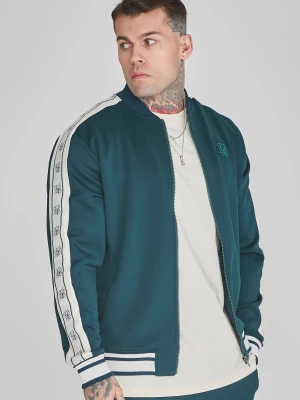 SikSilk Męska Zielona Kurtka Bomber