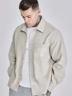 SikSilk Męski Beżowy Overshirt