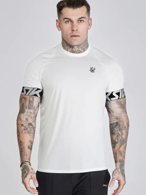 SikSilk Męski Biały Tech T-shirt