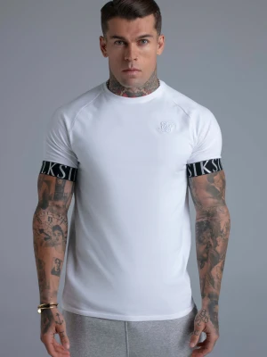 SikSilk Męski Biały Tech T-shirt