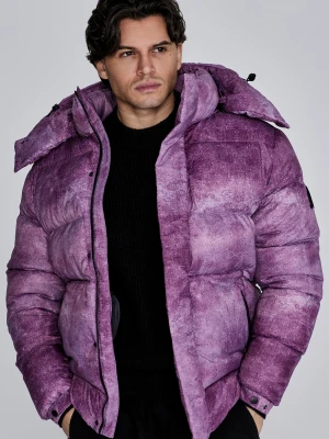 SikSilk Męski Bordowy Kurtka Puchowa