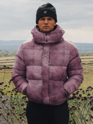 SikSilk Męski Bordowy Kurtka Puchowa