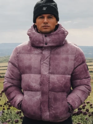 SikSilk Męski Bordowy Kurtka Puchowa