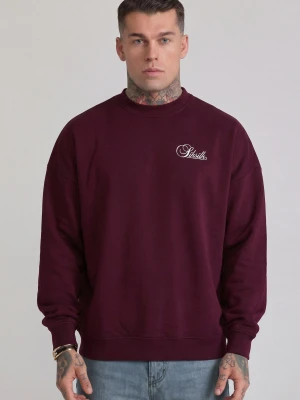 Zdjęcie produktu SikSilk Męski Bordowy Sweter Essentials