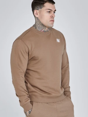 SikSilk Męski Brązowy Sweter Essentials