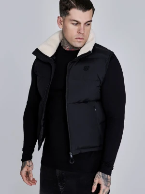 SikSilk Męski Czarny Gilet
