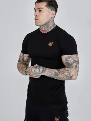 Zdjęcie produktu SikSilk Męski Czarny Muscle Fit T-Shirt