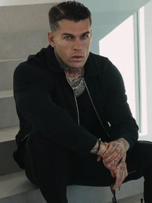 SikSilk Męski Czarny Smart Overshirt