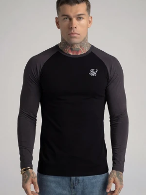 Zdjęcie produktu SikSilk Męski Czarny, Szary LS Muscle Fit T-Shirt
