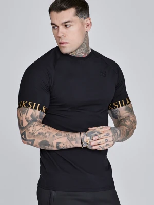SikSilk Męski Czarny Tech T-Shirt