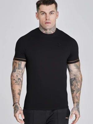 SikSilk Męski Czarny Tech T-Shirt
