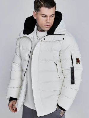 SikSilk Męski Ecru Parka