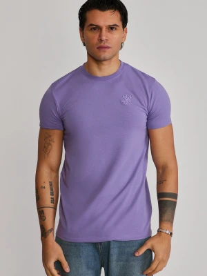 SikSilk Męski Lawendowy Essentials T-Shirt