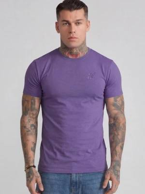 SikSilk Męski Lawendowy Essentials T-Shirt