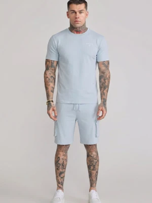 Zdjęcie produktu SikSilk Męski Niebieski T-Shirt i Szorty Zestaw