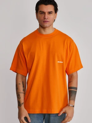SikSilk Męski Pomarańczowy Graficzny T-shirt