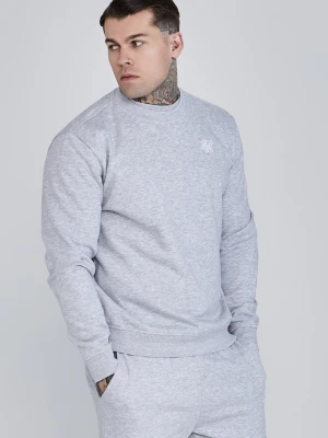 SikSilk Męski Sweter Essentials w Kolorze Szarym Melanżowym