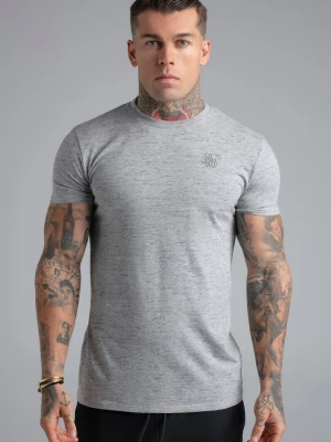 SikSilk Męski Szary Melange T-Shirt