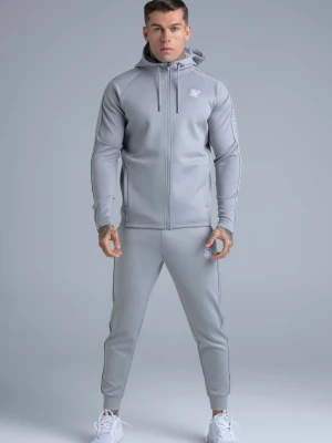 SikSilk Męski Szary Zestaw Bluza z Kapturem i Joggersy