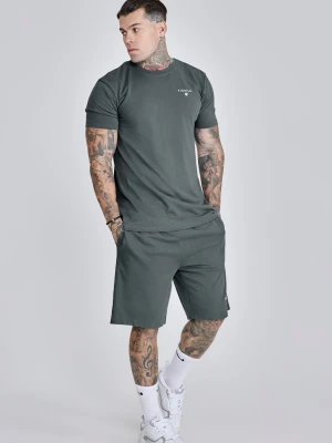 SikSilk Męski Szary Zestaw T-Shirt i Spodenki
