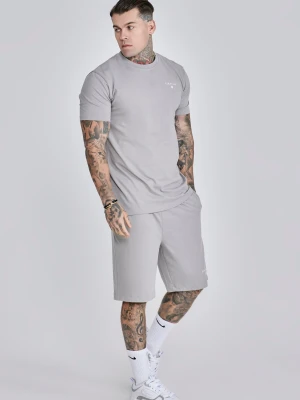SikSilk Męski Szary Zestaw T-Shirt i Spodenki