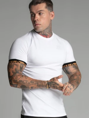 SikSilk Męski T-Shirt Biały