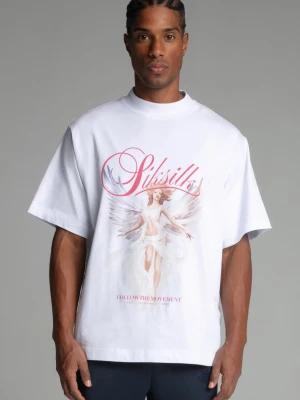 SikSilk Męski T-Shirt Biały