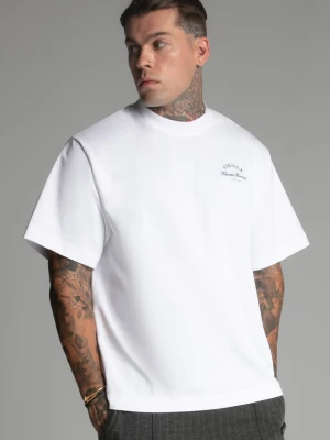 SikSilk Męski T-Shirt Biały