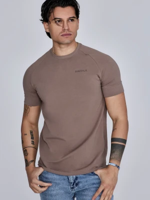 SikSilk Męski T-Shirt Brązowy