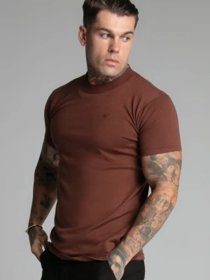 SikSilk Męski T-Shirt Brązowy