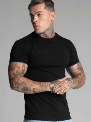 SikSilk Męski T-Shirt Czarny