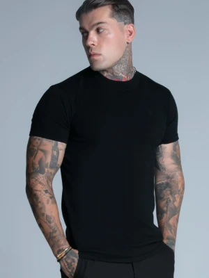 SikSilk Męski T-Shirt Czarny