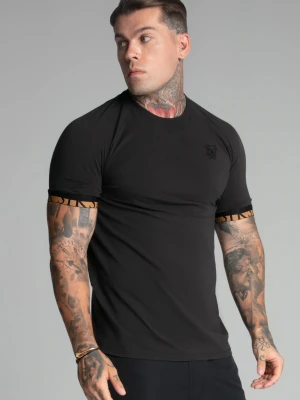 SikSilk Męski T-Shirt Czarny