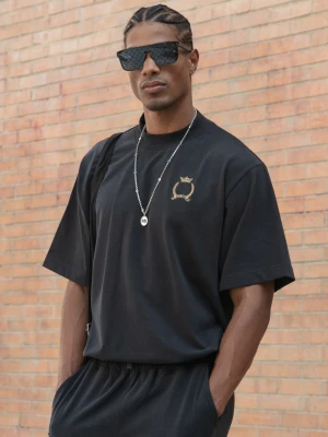 SikSilk Męski T-Shirt Czarny