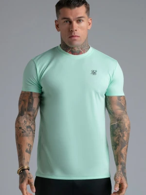 SikSilk Męski Turkusowy Muscle Fit T-Shirt