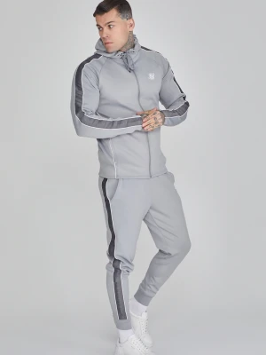 Zdjęcie produktu SikSilk Męski zestaw bluza z kapturem i spodnie dresowe w kolorze szarym