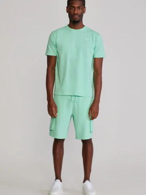 SikSilk Męski Zielony T-Shirt i Szorty Zestaw