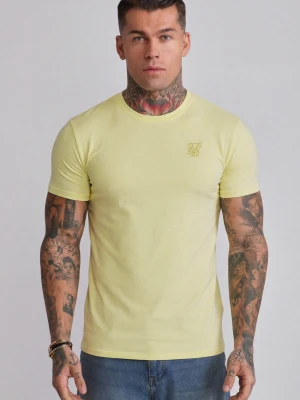 SikSilk Męski Żółty Essentials T-shirt