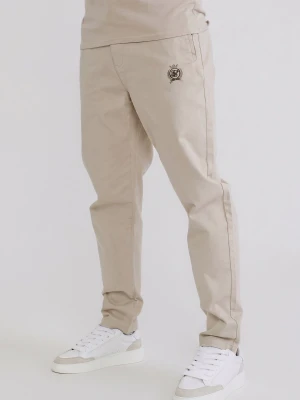 SikSilk Męskie Beżowe Spodnie Chino