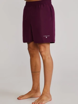 SikSilk Męskie Bordowe Szorty Kąpielowe
