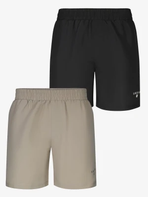 SikSilk Męskie Czarne, Beżowe – Zestaw 2 Spodenek Kąpielowych