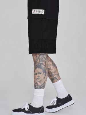 SikSilk Męskie Czarne Dynamiczne Spodenki
