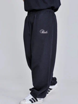 SikSilk Męskie Czarne Essentials Joggersy