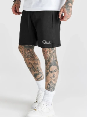 SikSilk Męskie Czarne Essentials Spodenki