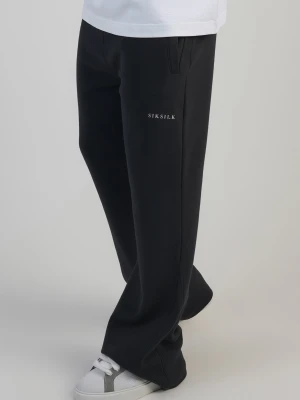 SikSilk Męskie Czarne Flare Spodnie Treningowe