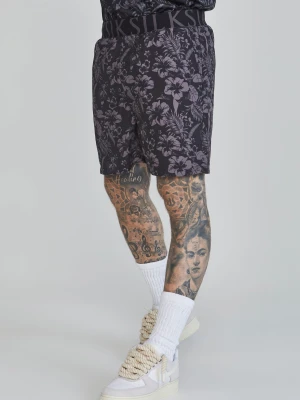 SikSilk Męskie Czarne Spodenki do Pływania