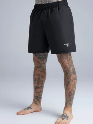 SikSilk Męskie Czarne Spodenki Kąpielowe